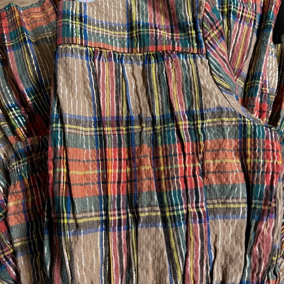 J. Crew ruched camel tartan dress - Picture 8 of 9